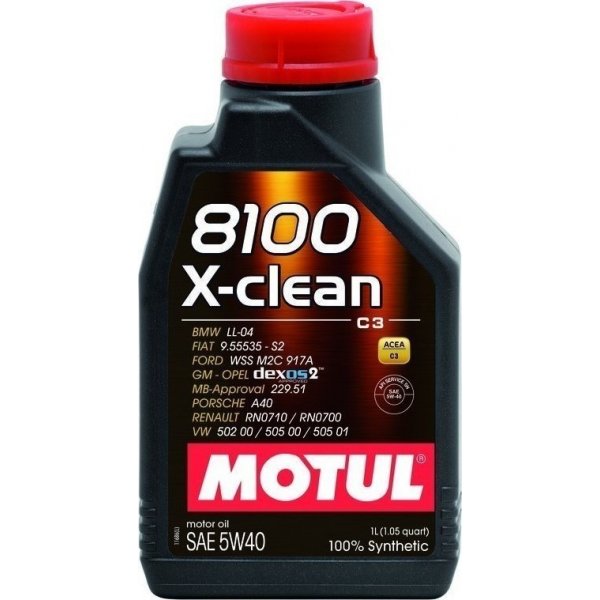 Motul 8100 X-Clean C3 5W-40 1lt
