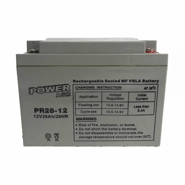 Μπαταρία ΕΠΑΝΑΦΟΡΤΙΖΟΜΕΝΗ Power PR28-12 12V 28Ah VRLA - AGM 