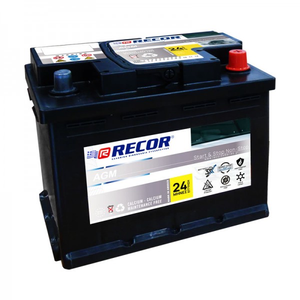 Μπαταρία Αυτοκινήτου AGM START-STOP RECOR 580ADXD 80AH 800A